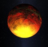 Экзопланета Kepler 7b в представлении художника
